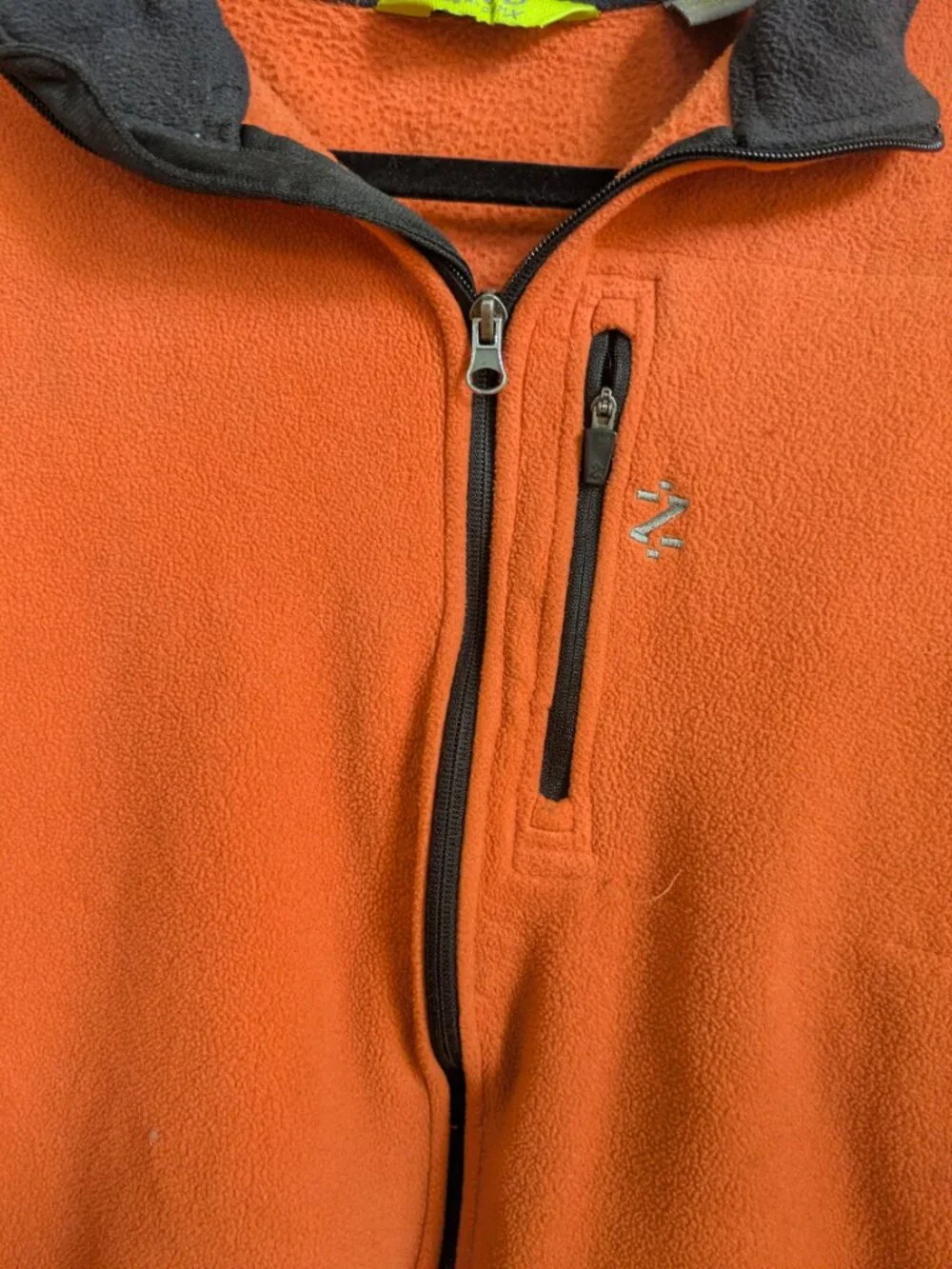 IZOD Men’s 1/4 Zip Long Sleeve Fleece Perform X - Orange - Size L #222